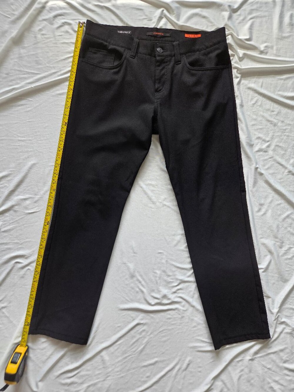 Alberto PIPE Ceramica Regular Slim Fit Pants Men’s W32 L32 Black 5-Pocket